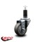 Service Caster 3'' Gray Poly Wheel Swivel 1-1/4'' Expanding Stem Caster SCC-EX20S314-PPUB-114 - alternate 4